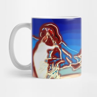 World Cup Cricket Batsman Blur Mug